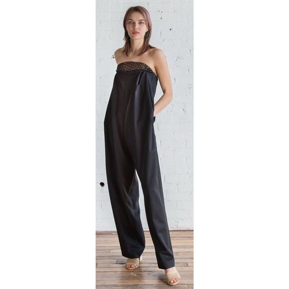 Rachel Comey Paramount Strapless Jumpsuit in Black NWT Size 2 - Picture 1 of 7